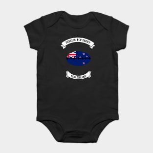 New Zealand rugby design Baby Bodysuit